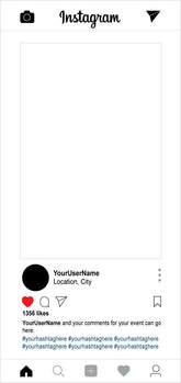 Inst Selfie Frame - Self Standing - Extra Large - 190cm x 90cm approx.